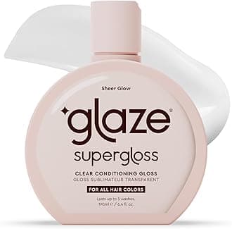 Glaze Sheer Glow Transparent Clear Conditioning Super Gloss Hair Mask to Enhance Existing Colour 190ml Bottle (2-3 Hair Treatments) - Results