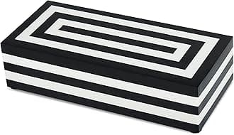 Handicrafts Home Decorative Storage Box 10x4.5 – Remote Control Holder, Jewelry Organizer, Modern Decorative Box with Lid, Boho Chic Home Décor Accent, Vintage Memory Box for Living Room Shelf Décor