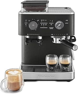 KitchenAid KES6551 Semi-Automatic Espresso Coffee Machine with Coffee Mill