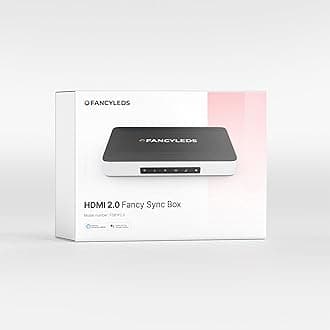 Fancy Sync Box Ambient TV Backlighting Syncing Box HDMI 2.0 All TV Sizes Fancyleds (70" to 90")