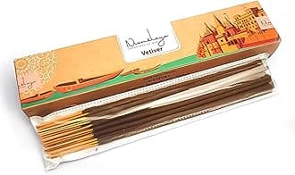 100% Natural Vetiver/Khus Incense Sticks Agarbatti - 40 Sticks