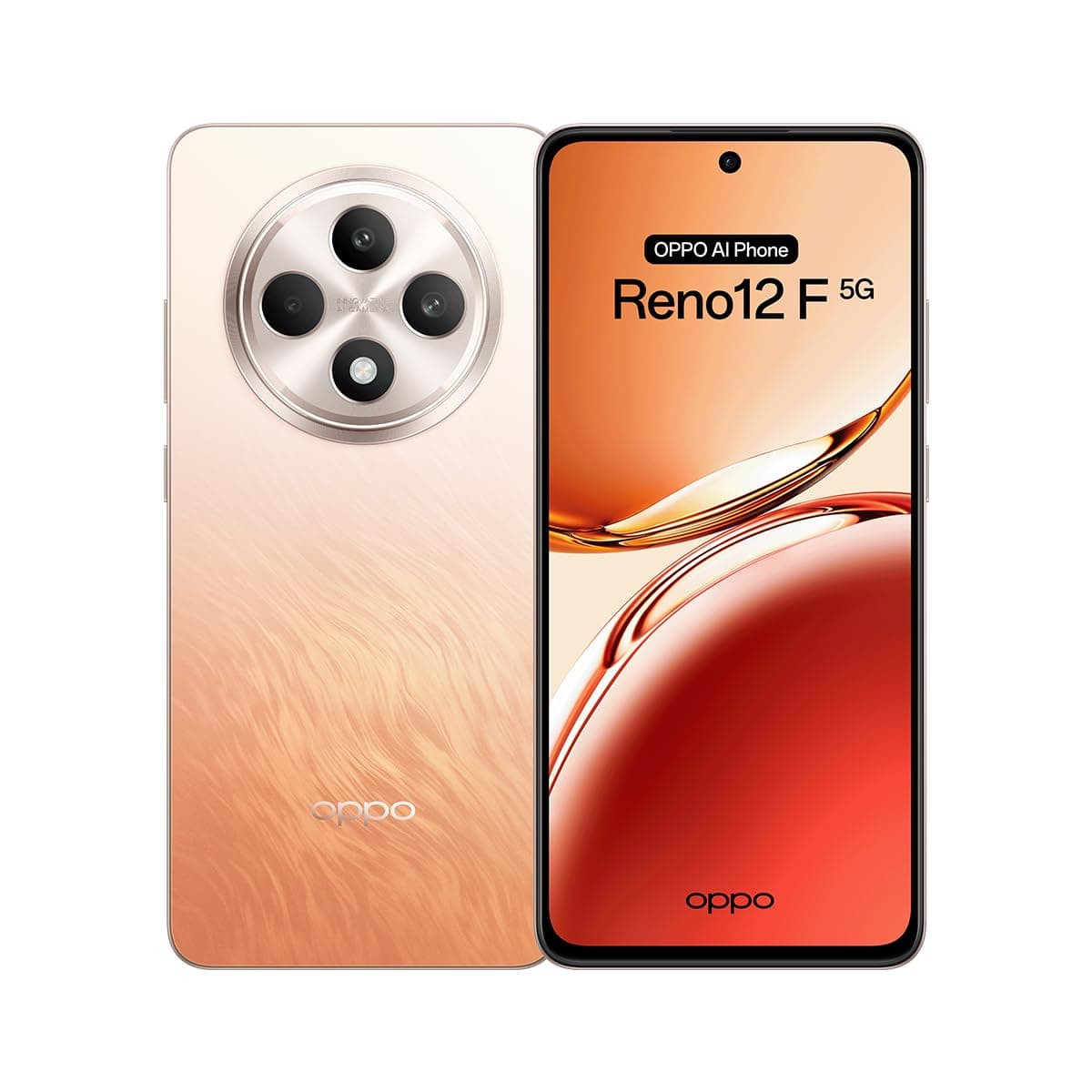 Reno12 F 5G Mediatek D6300 8GB RAM 256GB Storage 6.67" FHD+ OLED Display Smartphone ColorOS Amber Orange