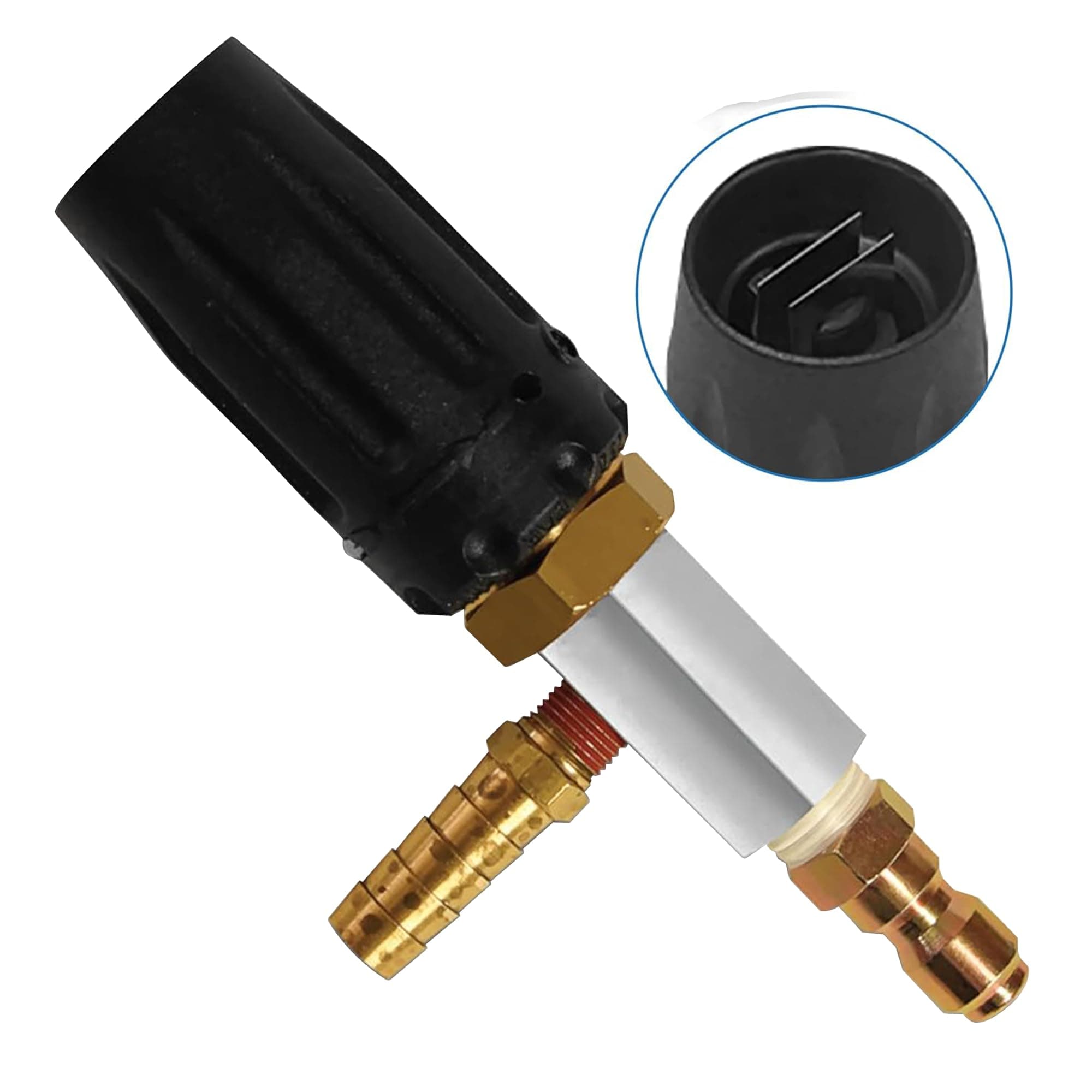 X-Jet M5 Nozzle Only #16 - Adjustable Long-Range External Injection Pressure Washing - From 0 to 60 Degree Spray Pattern - Replacement Nozzle for X-Jet M5 Kit- W/ 2000 to 4500 PSI 5-6.5 GPM