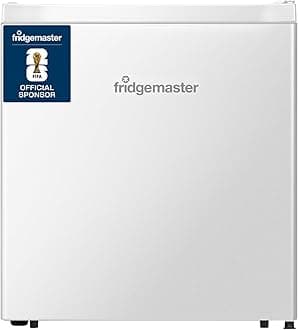 Fridgemaster MUR4545 Small Table Top 45cm Mini Fridge - 45 L - Mechanical Control with Adjustable Thermostat - Reversible Door - 39 dB Low noise - Broad Climate Design - White - E Rated