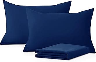 Moonlight Bedding Pillow Cases 4 Pack – Navy Pillowcases Envelope Closure Super Soft Brushed Microfiber Standard House Wife Pillow Covers, (50 X 75 CM)