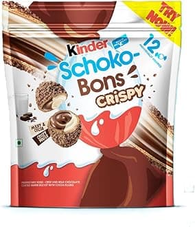 Kinder Joy Schokobons Crispy 12Pcs, Milk And Cocoa Flavor,67.2Gm