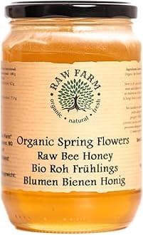 Raw Farm - Organic Raw Spring Wildflowers Runny Honey 900 g– Single Sourced, Pure and Natural, Directly from the RAW FARM Beekeepers