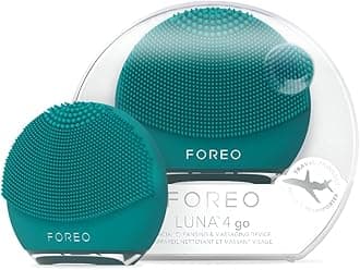 Luna 4 go Face Cleansing Brush & Firming Massager - Premium Face Care - Enhances Absorption - Simple Skin Care Tools - for All Skin Types- Evergreen