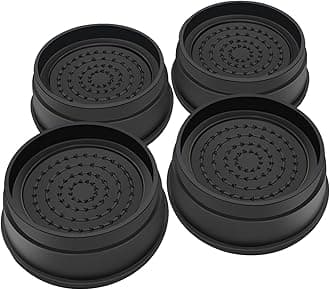 Bed Risers 1 Inch Heavy Duty, Round Furniture Risers for Bed Desk Table Sofa Couch，Bed Lifts Risers, Support up to 3300 Lbs(4 Pack Black)