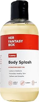 Her Fantasy Box | Body Splash Hydrating Body Oil (Yummy) - Moisturizing, Non-Greasy Formula for Soft, Smooth Skin - All-Natural, Lightweight & Nourishing