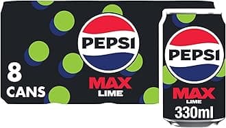 Max Lime No Sugar Soft Drinks, 8 x 330ml