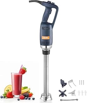 Commercial Immersion Blender Constant Speed Heavy Duty Immersion Blender 350W Commercial Hand Mixer 304 Stainless Steel Hand Blender Commercial with 19.7" Removable Shaft for Kitchen Mixing