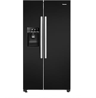 Hisense 535 Litre American Fridge Freezer - Black