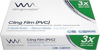 Wrapmaster Compact Cling Film Refill Rolls 30cm x 225m - 3x225mtr