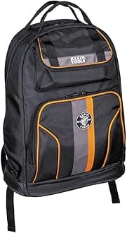 Klein Tools 55475 Tool Bag Backpack, Heavy Duty Tradesman Pro Organizer with ...