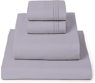 Mellanni Queen Sheets Set - 4 PC Iconic Collection Bedding - Hotel Luxury, Extra Soft, Cooling Bed Sheets - Wrinkle, Fade, Stain Resistant (Queen, Lavender)