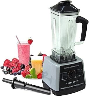 Professional Heavy Duty Commercial Mixer Juicer Speed Grinder Ice Blender Gray/Red 32011EJ