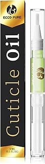 ECCO PURE Nail Art Cuticle Protector Pen - Nail Tool for Nail Art and Nail Growth - Manicure & Pedicure Treatment for Brittle, Breaking Nails (Green Pear & Citrus - 1 Pack)