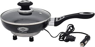 RPSL-335 12V Portable Frying Pan Frying Pan Black Small