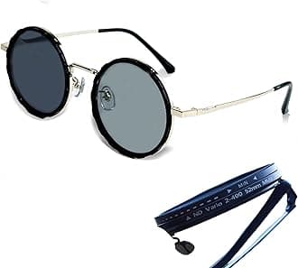 Adjustable Tint Sunglasses Polarized Round Lenses with ND Filter, 9 Gears, Ideal for Beach, Fishing, and Outdoor Activities