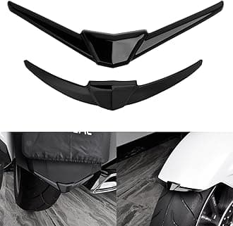 PANICAL Motorcycle for Honda Gold Wing 1800 F6B GL1800 Black Decorative Cover Accessories 2018 2019 2020 2021 2022 2023 2024 2025 2026 (Black Front and Rear Fender Decoration)