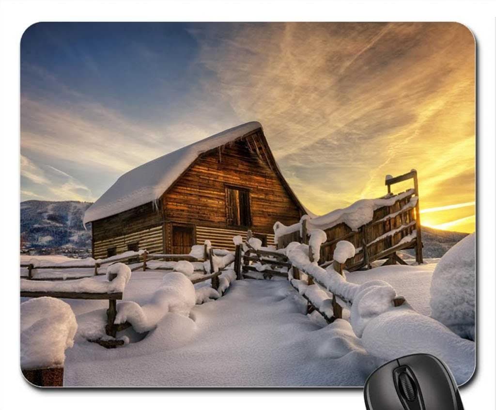 First light after a huge snowfall Mouse Pad, Mousepad (Winter Mouse Pad)