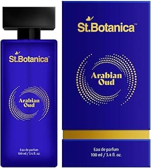 St.Botanica Luxury Arabian Oud Perfume | Luxury Perfume For Men | Long Lasting Perfume With Lemon Italian, Cedarwood & Labdanum Smoky, Citrus & Warm Scent | Eau De Parfum | Long Lasting EDP Fragrance Scent | 100 ml