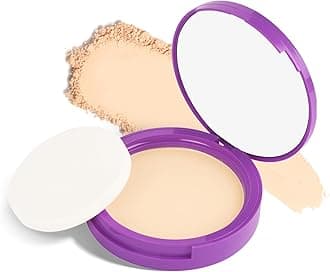 SUGAR POP Longwear Compact with Castor Oil & Vitamin E | PressedSetting Powder with UV Protection | Matte & Long Lasting | 9gm - 02 Beige