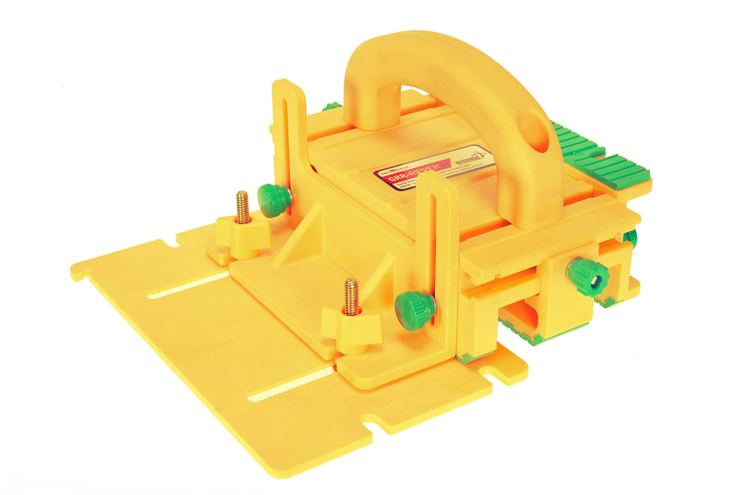 MICRO JIG MICROJIG GRR-RIPPER GR-200 Advanced Adjustable Table Saw Pushblock, Yellow