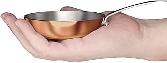 Macevia Mini Sauce Pan, 0.12 Qt/4 Oz, Copper Stainless Steel, 18/10 Interior, Polished Exterior, Perfect for Home, Kitchen or Restaurant