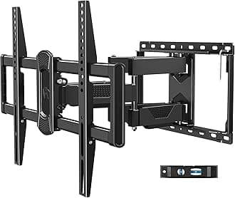 Mounting Dream - Swivel & Tilt TV Wall Mount for 42 to 75 inch Flat Screen, with Articulated Double Arms, MAX VESA 600 x 400 mm, 45 kg. Fits 16" Bolts, MD2617
