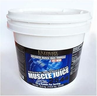 Ultimate Nutrition Muscle Juice, Weight Gain Drink Mix - Mass Gainer Workout Powder for Men & Women - Supplement for Lean Muscle Growth & Immune Support with 55g Protein - Vanilla, 13.2lb