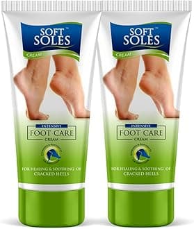 Soft Soles | Foot Cream | Crack Heal Repair | Nourishes & Rehydrates | Softens Hard Skin | Heal Care Pack of 2 (30g each)