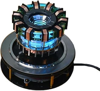 1:1 MK1 Arc Reactor, Floating Rotating LED Levitation Arc Reactor Model, Electric Arc Reactor LED Floating Arc Reactor MK1 Levitating Tech Desk Ornament -Gen 2