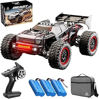 X-Verse SG316 MAX Fast RC Cars for Adults Max 50 mph, 1/16 4X4 Brushless Motor Off Road Remote Control Truck, 4WD High Speed Drift RC Car, All Terrain RC Truggy (3 Battery)