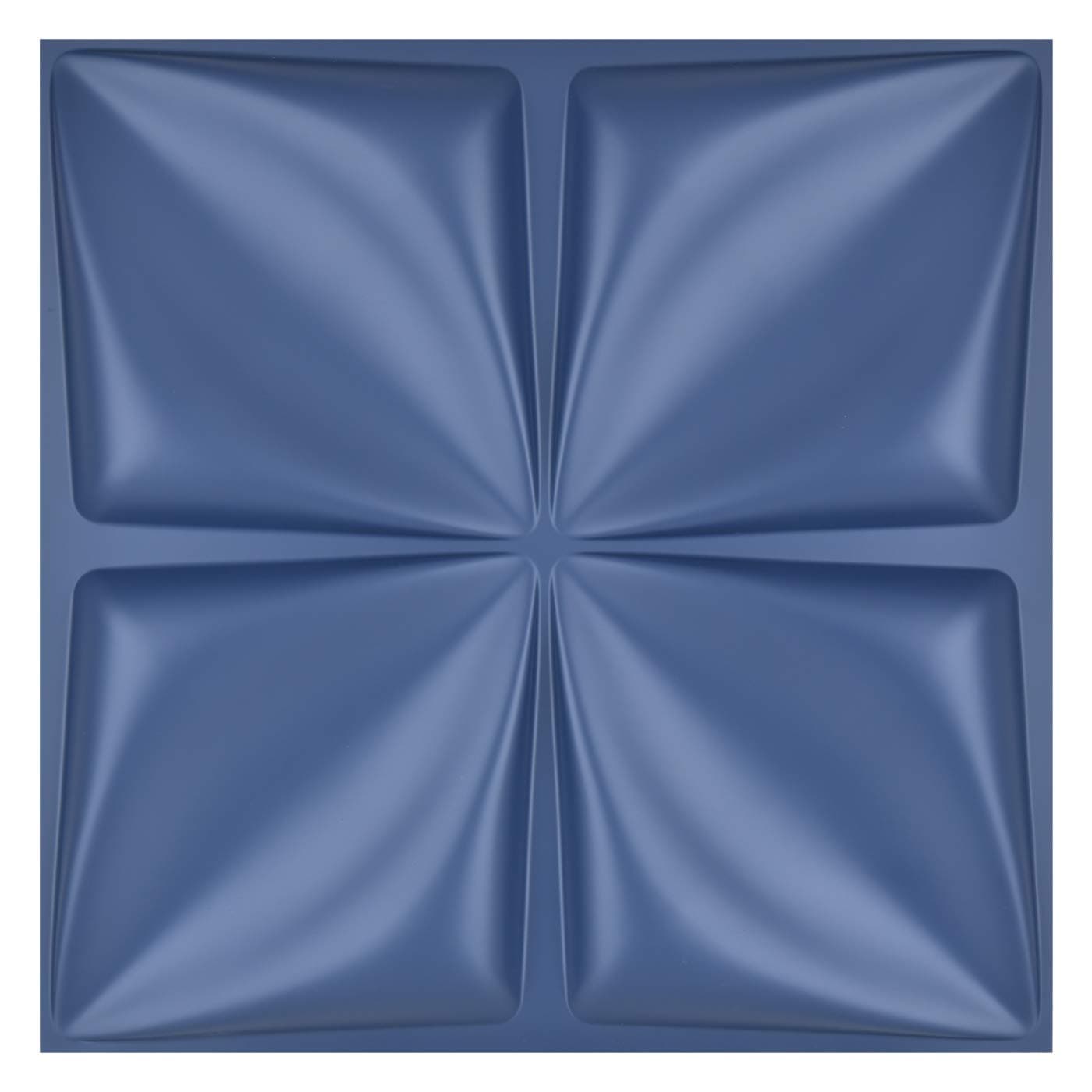 3D PVC wall panel blue A10001BL