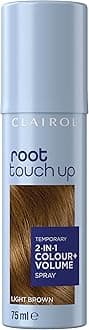 Clairol Root Touch Up Spray, Temporary Grey Coverage & Volume 2-in-1 Spray, Light Brown, 75ML