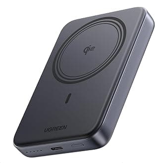 UGREEN Magnetic Power Bank Qi2 Certified 15W Fast Charging Wireless Battery Pack Slim 10000mAh Magsafe Portable Charger with 20W USB-C for iPhone 17/16/15/14/13/12 Series Black