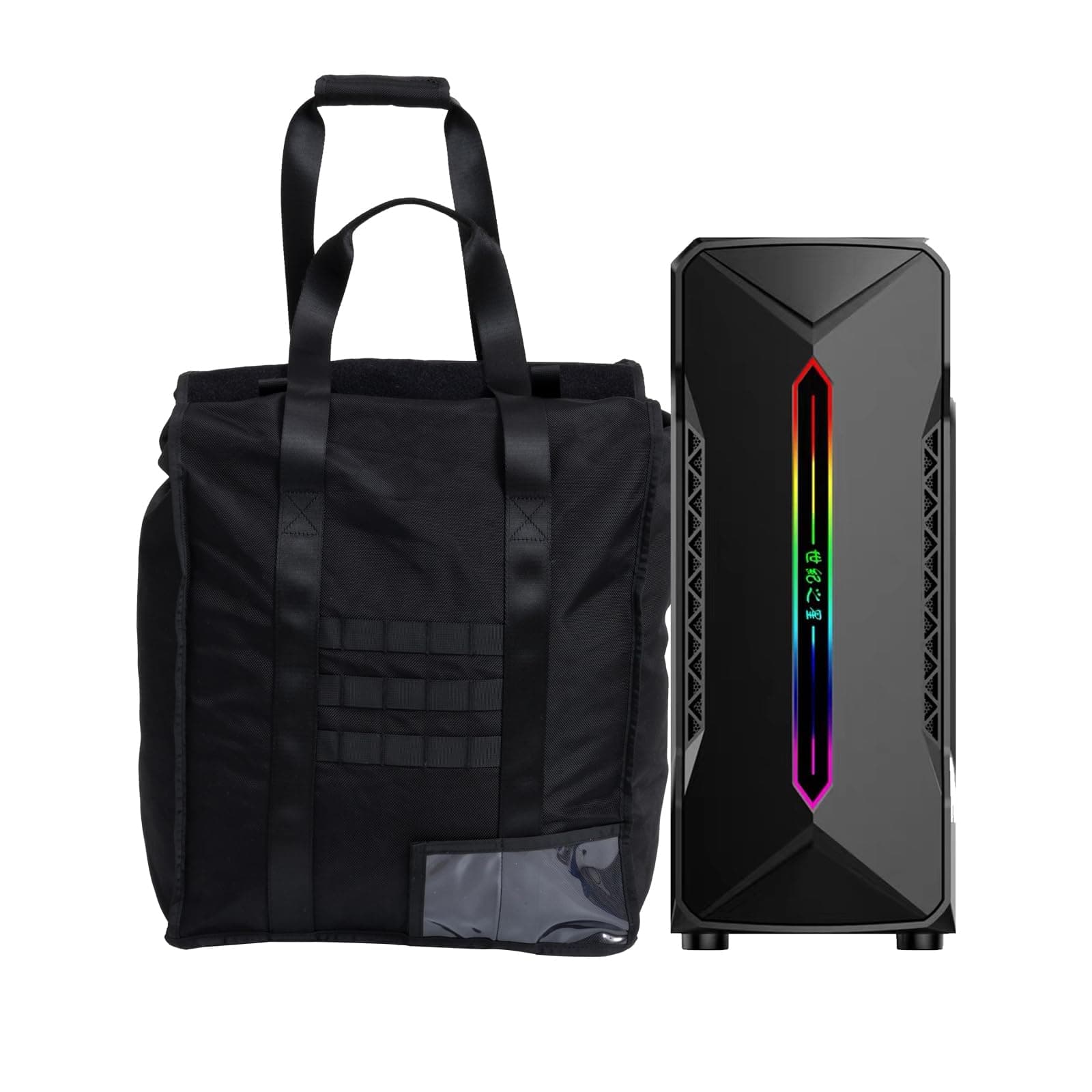 3-Layer Faraday Bag for Computer Towers & XL Electronics, Extra Large Faraday Cage for Anti-Theft Anti-Tracking, Faraday Key Fob Protector, Waterproof & Fireproof Faraday Bag, RFID Signal Blocker Bag