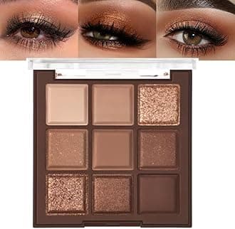 Neutral Nude Brown Smokey Eye Shadow Palette,Rose Gold Bronze Naked Cream Eyeshadow Palette Makeup,Natural Eyeshadow for Eyes Long Lasting Naturing-Looking
