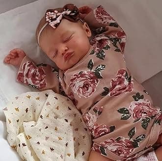 Reborn Baby Girl Dolls - 20 inch Lifelike Newborn Baby with Realistic Veins for Kids Age 3 +