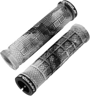 MARQUEGrapple MTB Grips - Mountain Bike Grips with Single Lock On Collar for Handlebar, for BMX, E-Bike, Scooter, Beach Cruiser & Most Adult Bicycle Handlebar, Anti-Slip & Comfortable