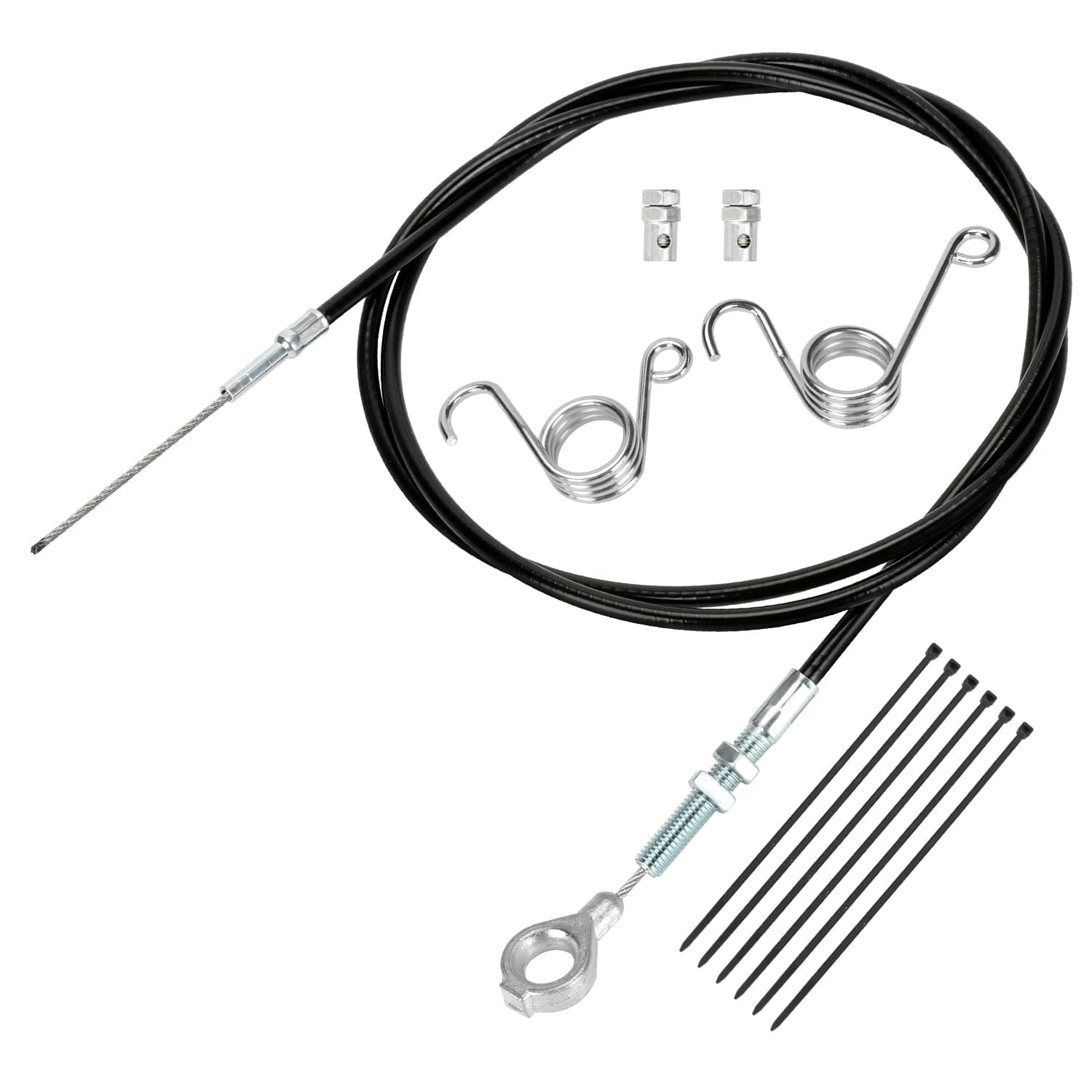 HIAORS 71 inch Throttle Cable for Go Kart Predator 212cc 196cc GX160 GX200 6.5hp Manco 8252-1390 ASW Kandi Yerf Dog Go Cart Parts with Throttle Pedal Brake and Return Spring Cable Stops
