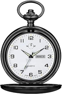 BOSHIYA Glatte Quarz Taschenuhren