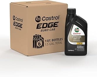 EDGE Euro 5W-30 A3/B4 European Advanced Full Synthetic Motor Oil, 1 Quart, Pack of 6