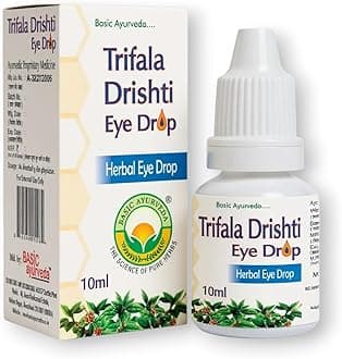 Triphala Drishti Eye Drop 10ml – Pack of 6 | Ayurvedic Formula with Triphala and Honey | Cooling Support for Daily Use