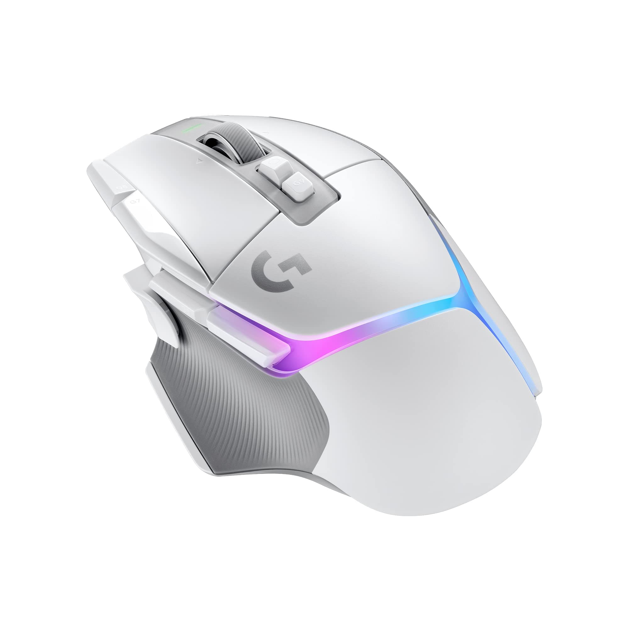 Logitech G502 X Plus Lightspeed Wireless Optical Mouse - LIGHTFORCE hybrid switches, LIGHTSYNC RGB, HERO 25K gaming sensor, compatible with PC - macOS/Windows - White