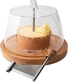 BOSKA Cheese Curler Amigo Stainless Steel - Best for Cheese Wheel or Chocolate - Multifunctional Rust-Proof Shredder - Manual Handheld Flaker - 10 Year Warranty