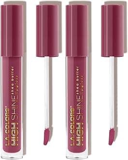 L.A. COLORS High Shine Lipgloss, Bohemian CLG943 (Pack of 2)