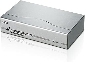 Aten VS94A Video Splitter (VGA, HDB-15, 1920 x 1440, 1920 x 1440 pixels, 350 MHz, 75 x 200 x 45 mm)